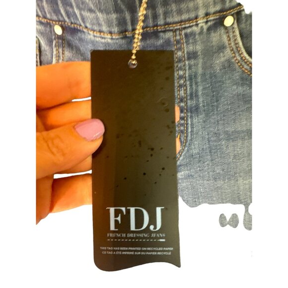 NWT FDJ French Dressing Jeans Sz 4 Embroidered High Rise Stretch Jeggings Travel - Picture 8 of 10